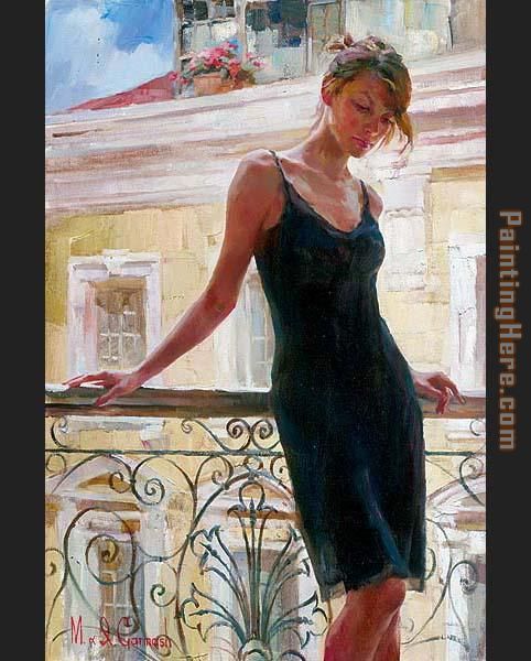 Afternoon on the Balcony painting - Garmash Afternoon on the Balcony art painting